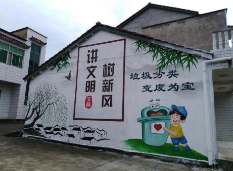 衡南墙绘是现在流行的墙体广告